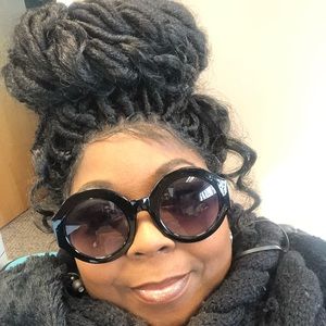 Goddess locs lace frontal wig